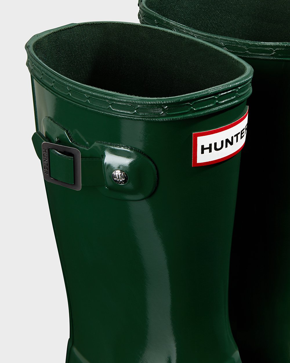 Regenlaarzen Kinderen - Hunter Original Big Gloss - Groen - 87DANCMBT